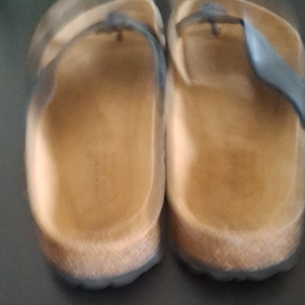 Autenti Made in Spain Black Leather Thong Sandals EU 41 - Picture 5 of 7